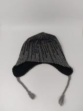 All in Motion Boys Fleece Lined Knit Hat Ear Flaps Tassels OSFM