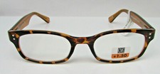 Corinne McCormack Designer Reading Glasses "Channing" Amber Tortoise 1.50, NEW