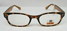 Corinne McCormack Designer Reading Glasses "Channing" Amber Tortoise +1.50, NEW