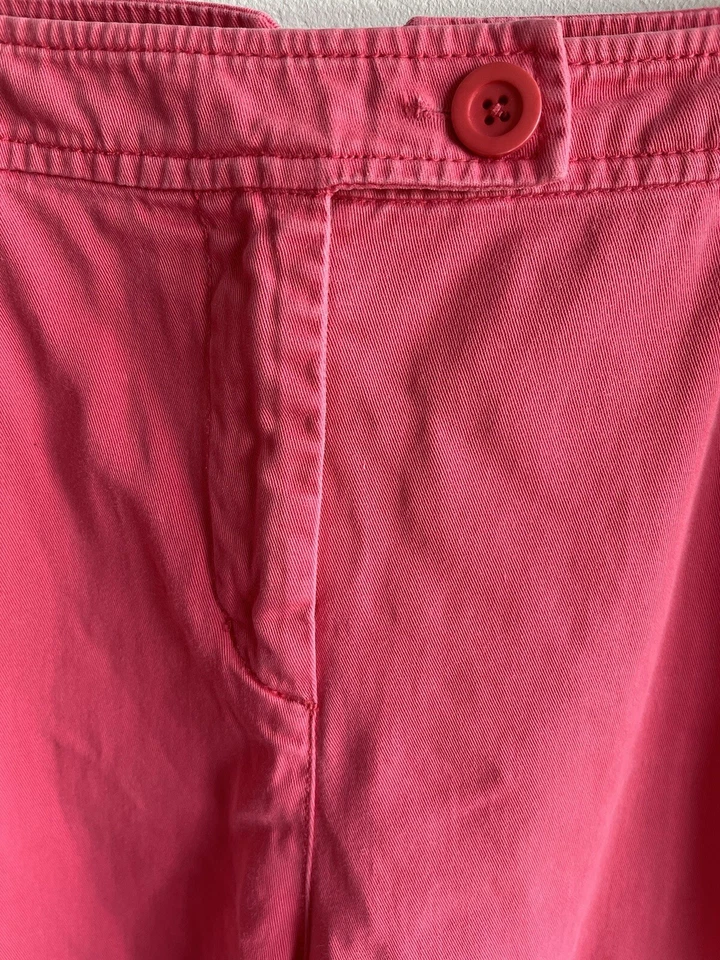 Vintage Pendleton Capri Pants Coral Pink Pockets Stretch Cotton Spandex Sz 12 - Image 4 of 4