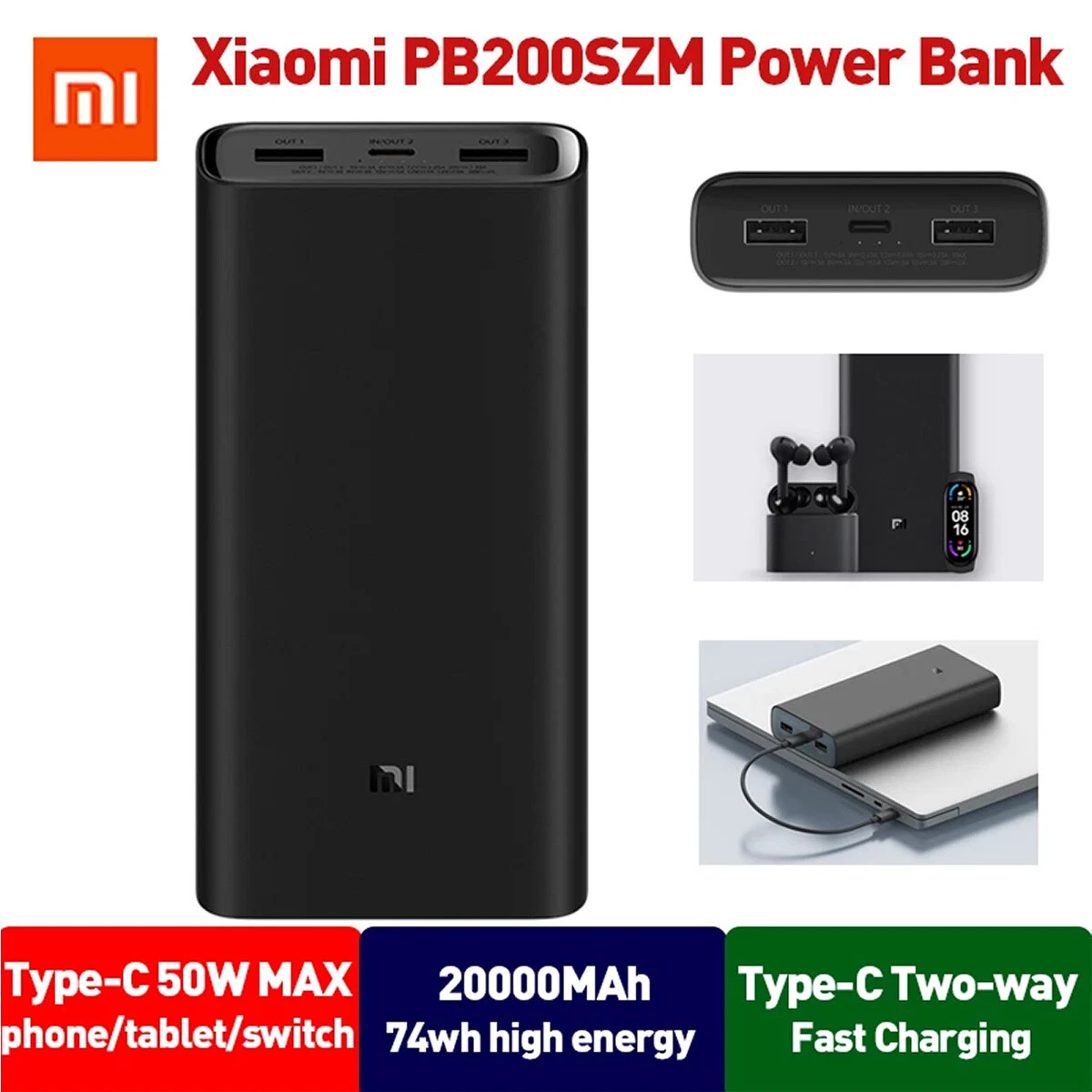 Xiaomi Mi 50W Powerbank 20000mAh Black, Power bank