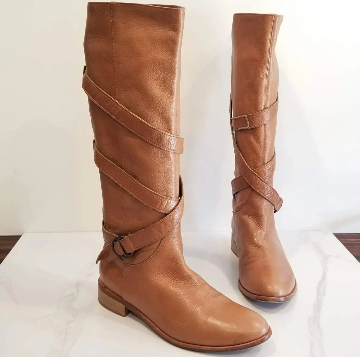 Womens tan riding boots hot sale