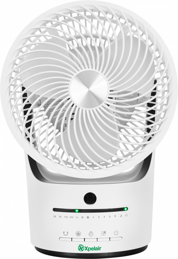 Dimplex Xpelair 360° Tabletop Desk Fan 45W White Cooling Night Timer  XPA360CF | eBay