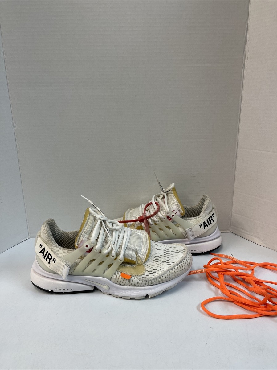 Nike Off-White x Air Presto White 2018 Size 8 Used AA3830 Nike Off-White x Air Presto White 2018 Size 8 Used AA3830