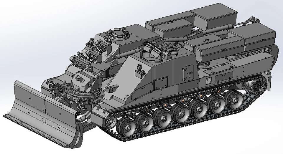 Modellbauplan Pionierpanzer Kodiak (Nachbau), M 1:8, Funktionsmodell, R.C.-fähig - Bild 2 von 4