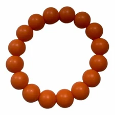 Lil' Jumbl BPA Free Baby Teething Bracelet BT002 Orange