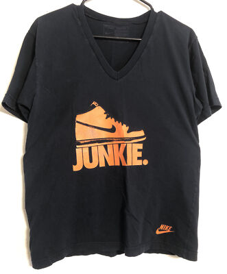 Nike  Junkie  tshirt Mens MED Jordan SB Dunk Zoom Air Flight Sneakerhead RARE!