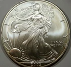 2003 American Silver Eagle BU 1oz 0.999 Fine Silver Nicely Toned