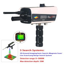 GR Deep Seeker 3D Laser Gold Metal Detector Laser 3000M 50M 5 Search Systems