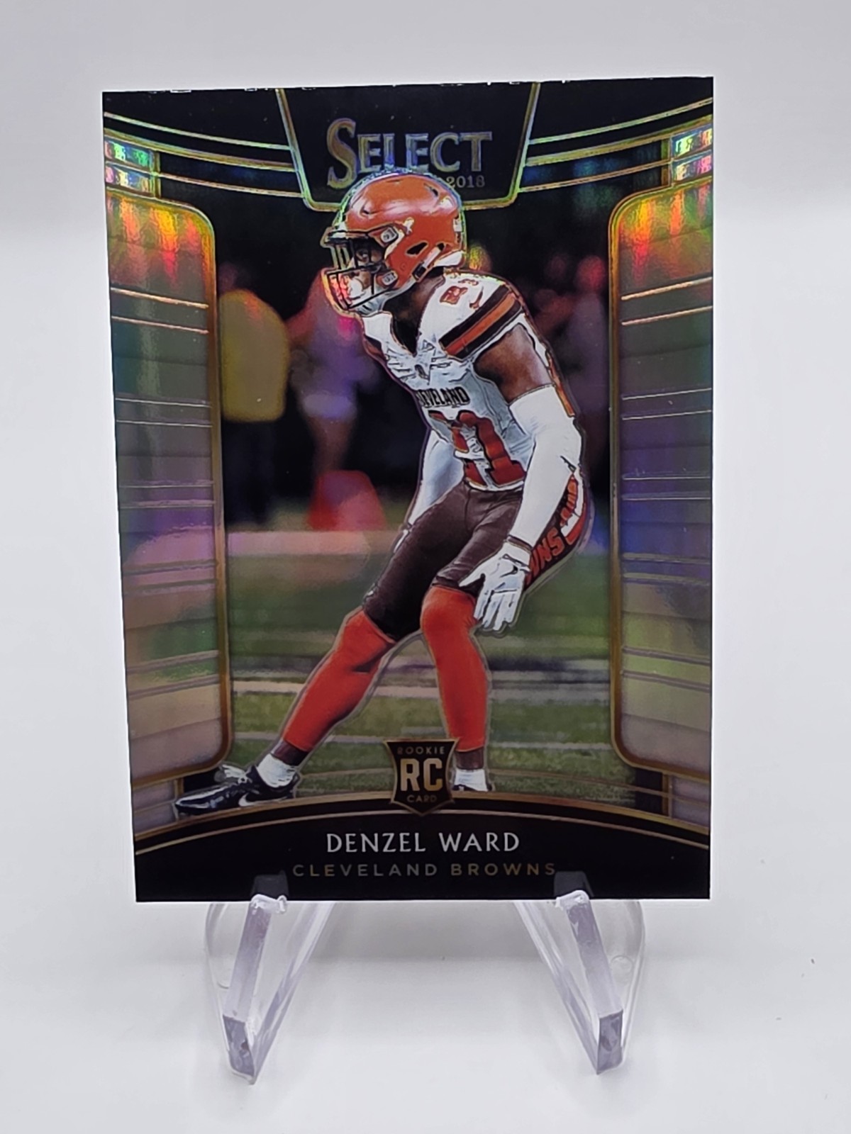 2018 Panini Select - Concourse Denzel Ward #31 Silver Prizm (RC)