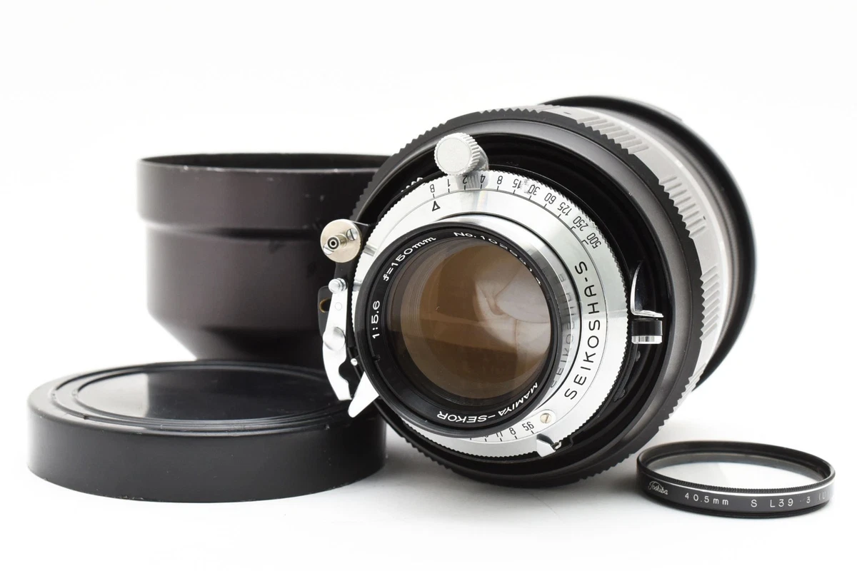 美品 Mamiya Sekor 150mm f5.6 Exc+5] Mamiya Sekor 150mm f5.6 MF Lens for Universal Press Super