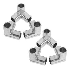 6 Pcs Pole Joint Connectors Closet Organizer Shelf Joints Clothes Rack