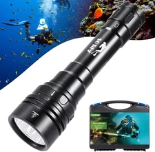 APLOS AP150 Dive Light – 15000 Lumens, Waterproof to 492ft, Powerful Scuba Divin