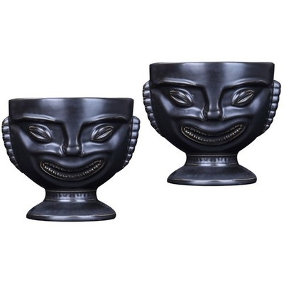 2PCS Creative Hawaii Style Whiskey Cup Exquisit Rotweinbecher Retro