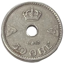 1940 🇳🇴 Norway 50 Ore - Combined Shipping - Lot C92g