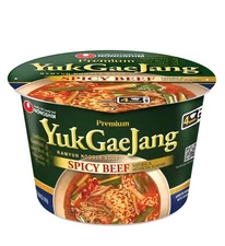 NEW Nongshim Premium YukGaeJang Ramyun Noodle Soup, Spicy Beef, 3.56 oz, 6 ct