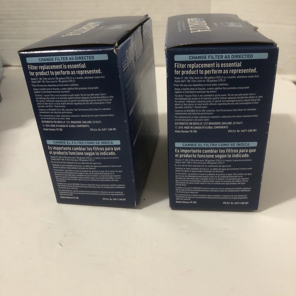 BRITA Faucet Replacement Filter CHROME - 2 Packs X 2 = 4 Filters. New - Image 3 of 4