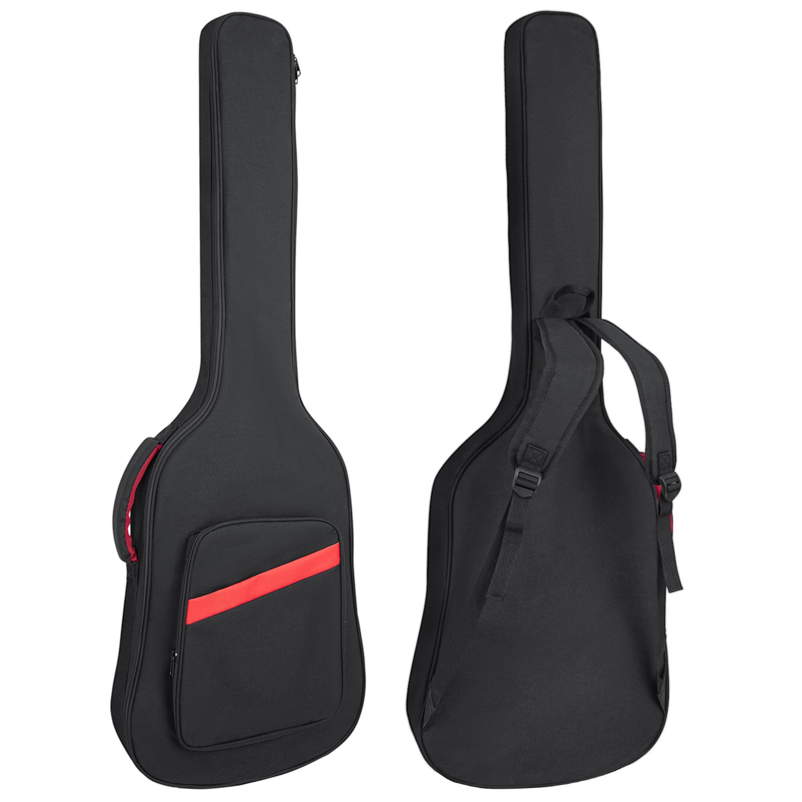 Bass Guitar Bag 7mm Padding Electric Bass Case, Electric Bass Gig Bag Backpac...