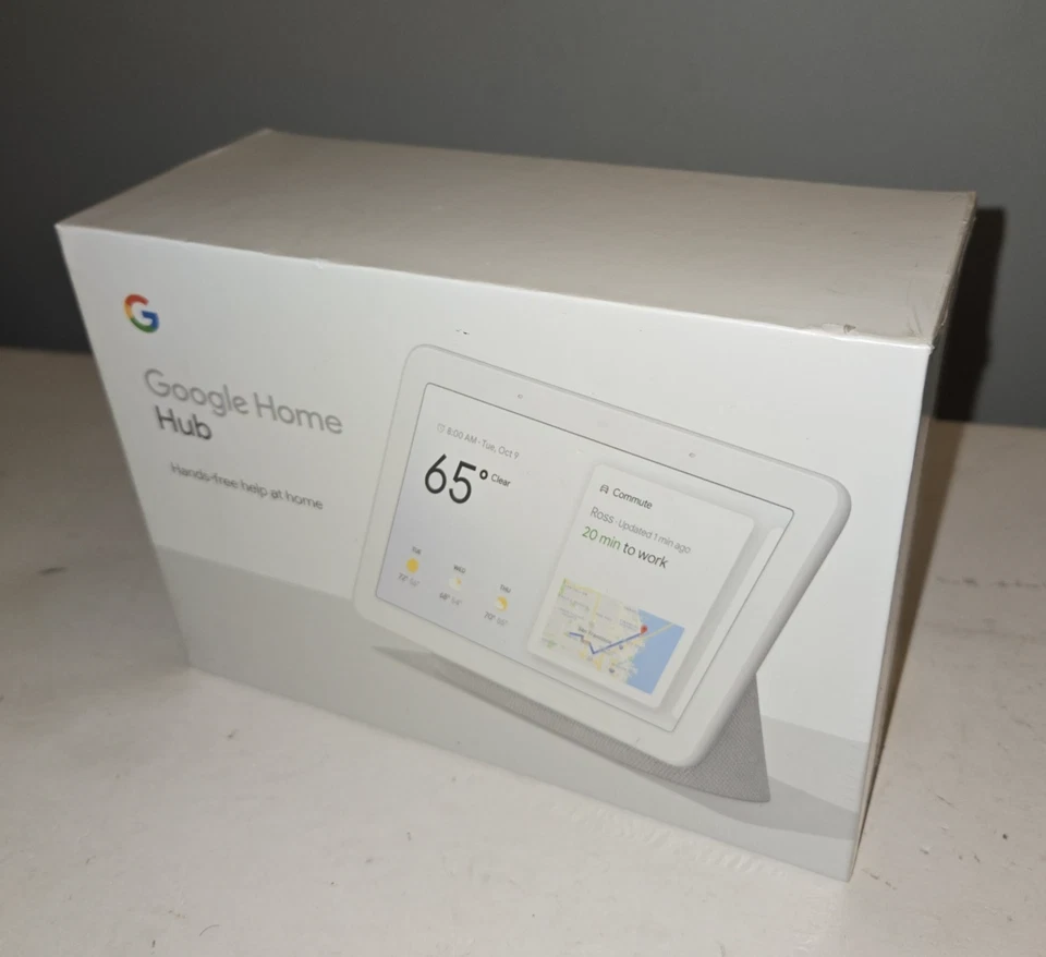 Google Home Hub (1. Gen, 7" Smart Display) - Brandneu Versiegelt GA00515-US