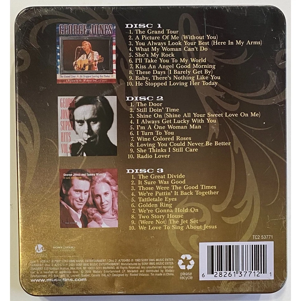 George Jones - Collector's Edition 3 CD Set. Label Code: TC2 53771 Foto 2 de 4
