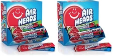 Airheads Candy Bars, Variety Bulk Box, Chewy Full Size 60 Count (Pack of 2) 