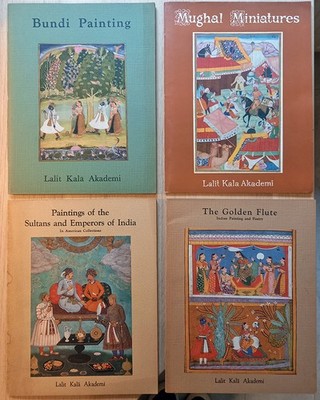 Lalit Kala Akademi Indian Art Portfolios Lot of 4 Mughal Paintings Miniatures