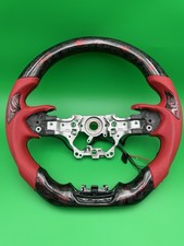 Carbon Fiber Red Leather Steering Wheel For Lexus Nx 2023 2024 With Heated