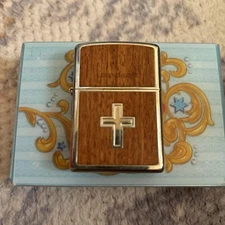 Zippo Oil Lighter Vintage Copper Brass Silver Used Collectible