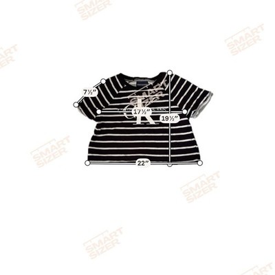 Calvin Klein Women's Black and White Women s Top Size Xl Pre-Owned