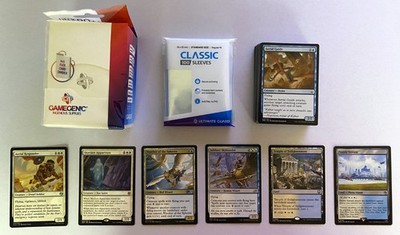 MTG Magic 60 Karten Deck Azorius Skies | Weiß Blau + Box & 100 Sleeves