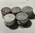 Roll Of 50 Silver Roosevelt Circulated Dimes, Mixed Dates ~ In Tube ~ 90% Silver