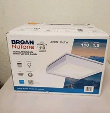 *New* Broan-NuTone AERN110LTW 110 CFM Bathroom Exhuast Fan with LED Lighting