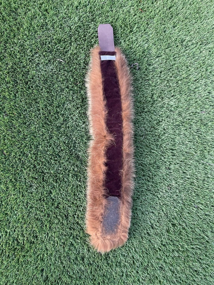 Diadema de piel de zorro Saga mullida ajustable unisex Foto 4 de 4