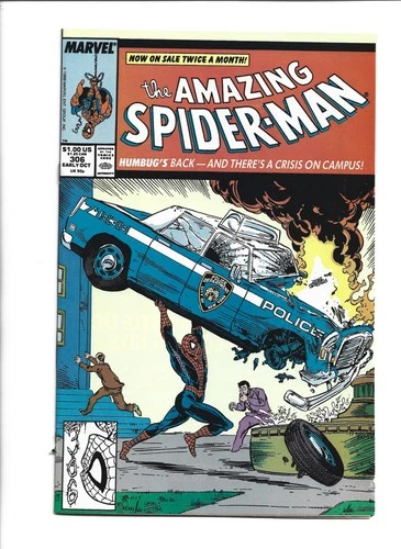 Amazing Spider-man #306, VF+ 8.5, Todd McFarlane Art; Action Comics Homage Cover
