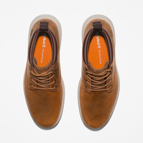 Timberland Herren Atwells Ave Wasserdicht Chukka Stiefel Größe 10 Weizen Braun Leder - Bild 14 von 18