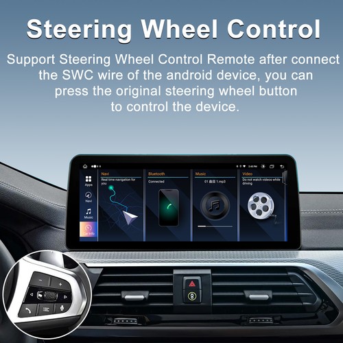 12.3" Car Stereo Android 13 For BMW X5 X6 E70 E71 CIC Fit Apple Carplay GPS NAVI - Picture 11 of 18