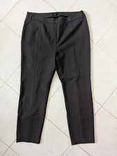 ESCADA Teedy Trousers Anthracite Gray Stretch Pants Side Zip Womens Size 42