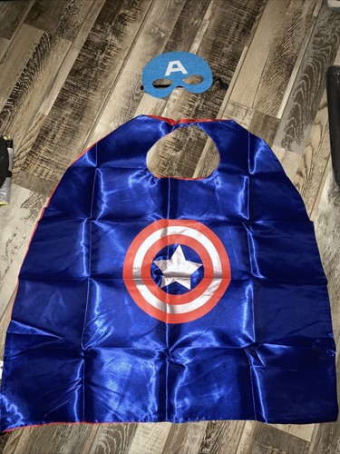 pack of 5 superhero capes and masks children Boys halloween party costume - Picture 10 of 12