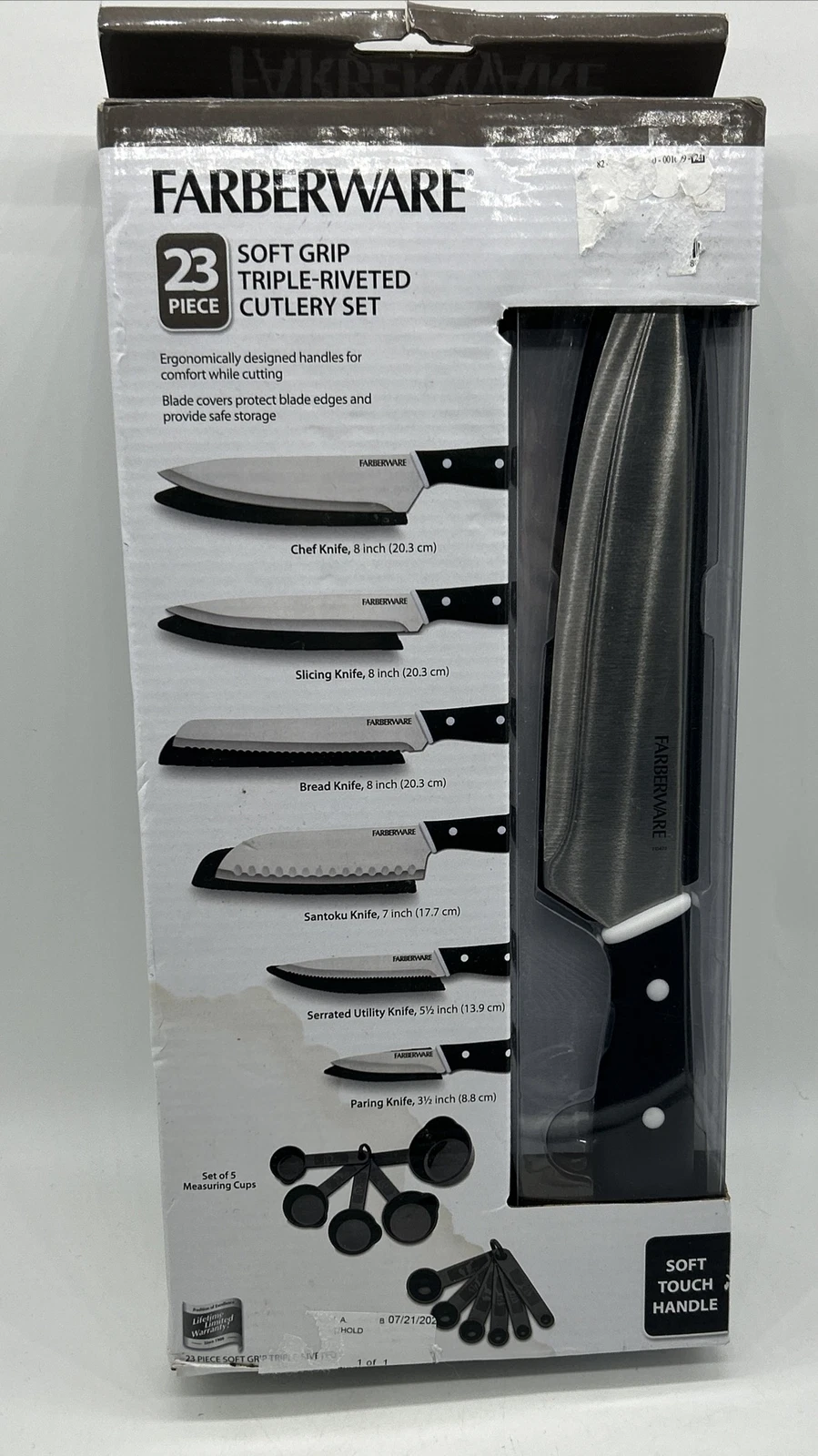 Farberware 23-Piece Soft Grip Triple-Riveted Cutlery Set