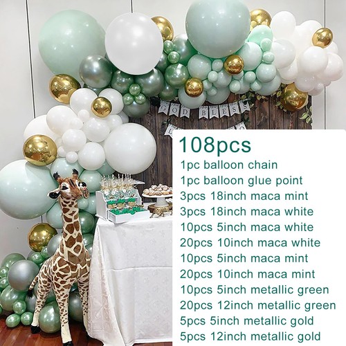 108pcs Macaron Pastel Balloon Garland Arch Kit Wedding Baby Shower Party Decor - Picture 2 of 8