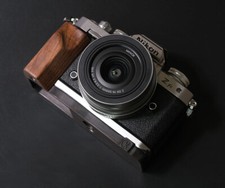 All Walnut Black Wood Ebony Hand Grip for Nikon Zfc Camera Baseplate Holder