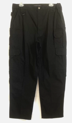5.11 Tactical Series Cargo Pants Mens Sz 36 X 30 Black Pockets Rip