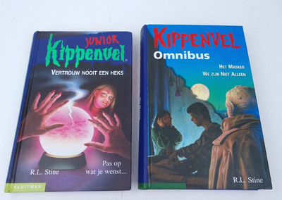 Goosebumps 2 books Kippenvel Dutch Vintage R.L. Stine 1990s
