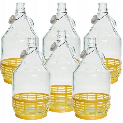 MamboCat 6er-Set Bügelflaschen Aus Glas – 200 Ml, Mit Porzellandeckel, Ideal Zum Befüllen & Verschenken