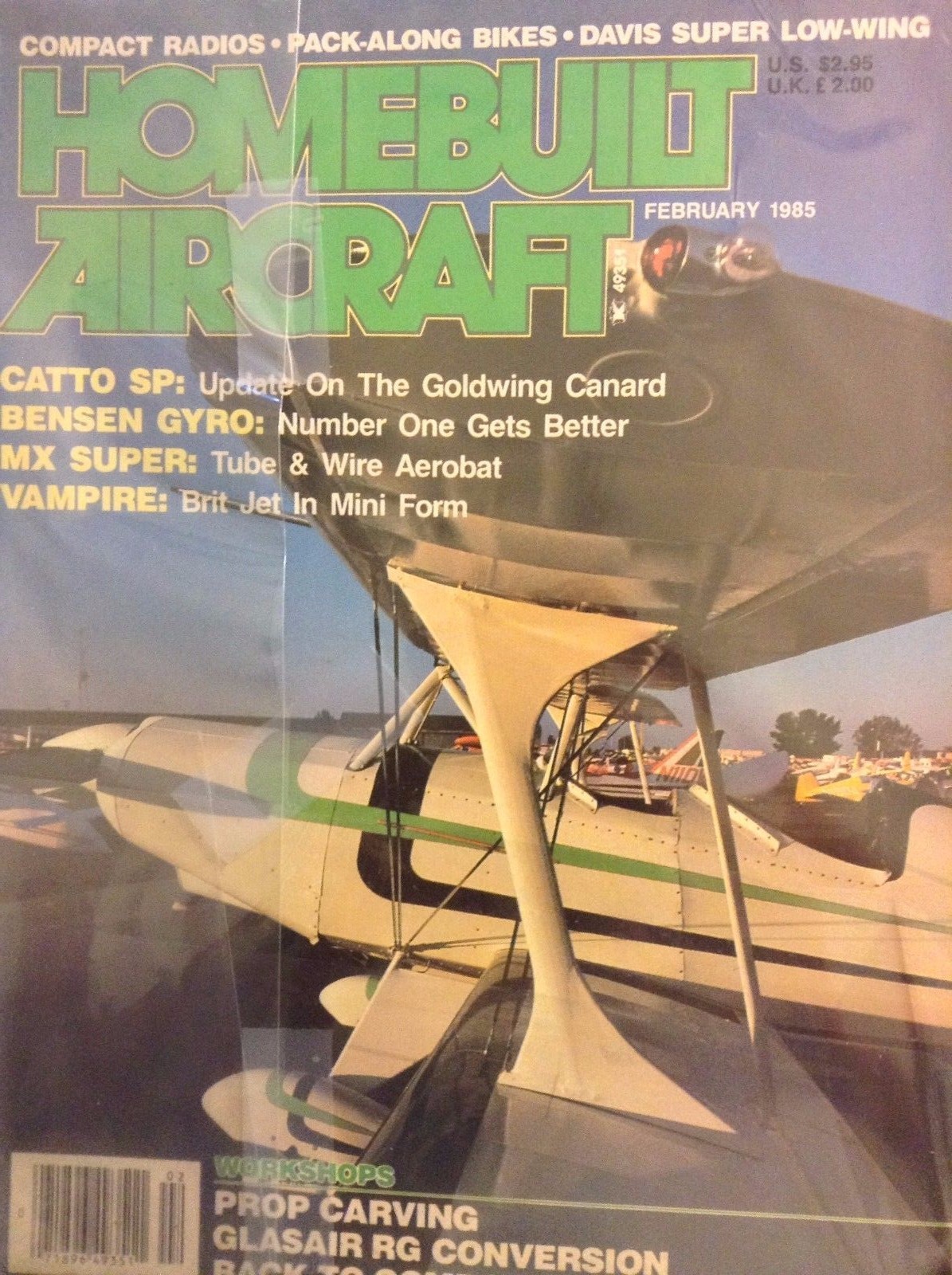 Homebuilt Aircraft Magazine Catto SP Bensen Gyro February 1985