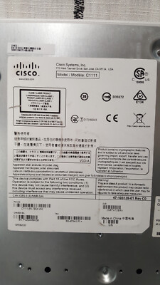 CISCO ISR 1100 Series Model C1111 (C1111-8PLTEEA V02) | eBay CISCO ISR 1100 Series Model C1111 (C1111-8PLTEEA V02) | eBay