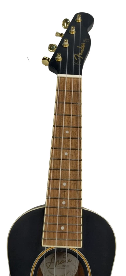 Fender Ukulele Grace VanderWaal "Moonlight" Soprano Navy Blue Meccaniche Oro - Immagine 4 di 4