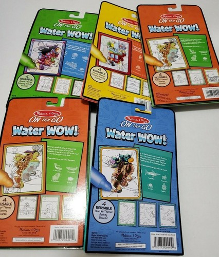 5pcs Melissa & Doug On the Go Water Wow Water Reveal Activity Pad - Picture 6 of 6
