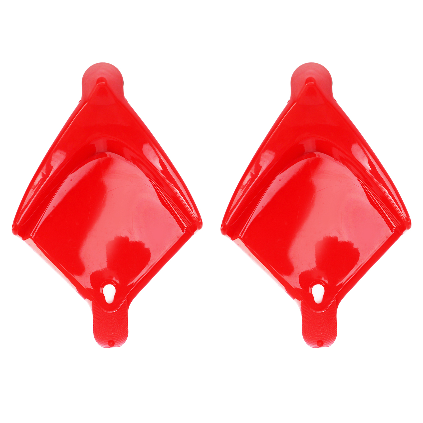 2Pcs Car Wheel Chocks Red Universal ABS Auto Tyre Chocks Detailing