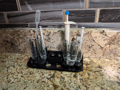 Aquarium Test Kit Syringe Cuvette Tube Wall Mount Modular Design
